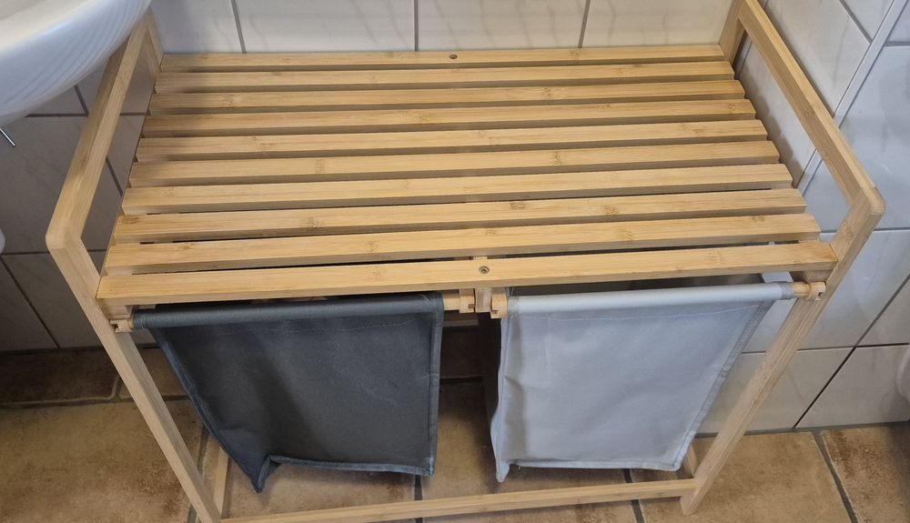 Kosz na pranie bambusowy