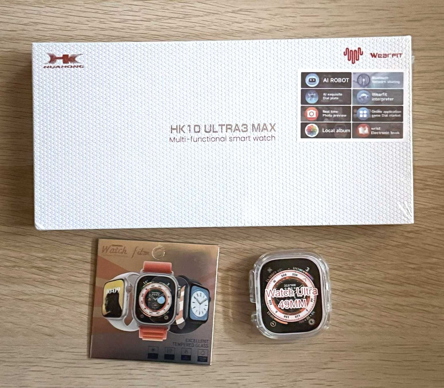 Smartwatch HK10 Ultra3 Max 2,02" Amoled PL srebrny