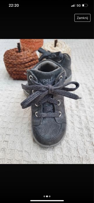 Superfit trzewiki buciki sneakersy Starlight grey 20