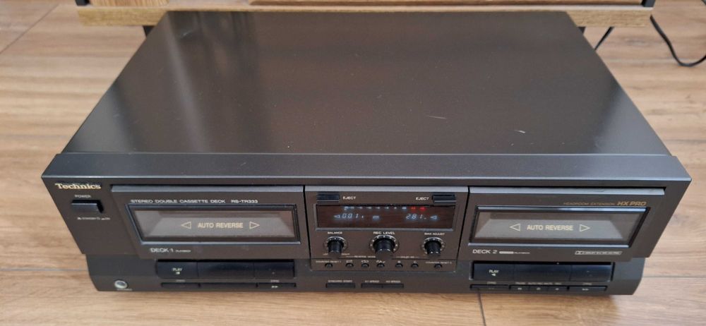Magnetofon Kasetowy Technics RS-TR333 ! BDB STAN ! Paski do wymiany !