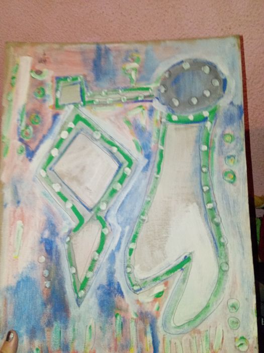 Pintura Fernando Jorge em cartão