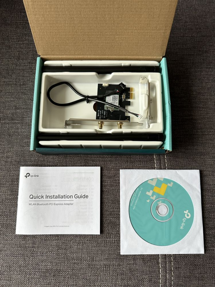 TP-LINK AC1200 Wifi Bluetooth Adapter PCIe Wewnętrzna Karta Sieciowa