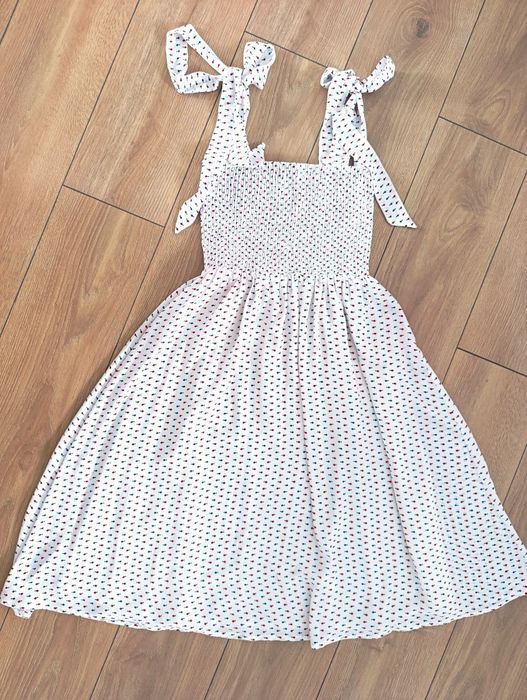 Sukienka damska, elegancka, zwiewna, biała, XS, 34, L, 40, Lulus