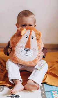 Подушка - м’яка іграшка декоративна "лев" (33х35 см)
