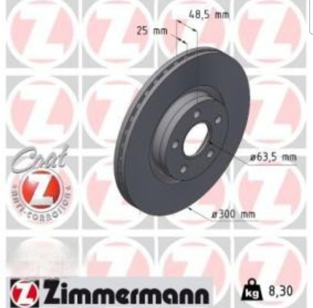 Discos Travões Zimmermann 300x25mm