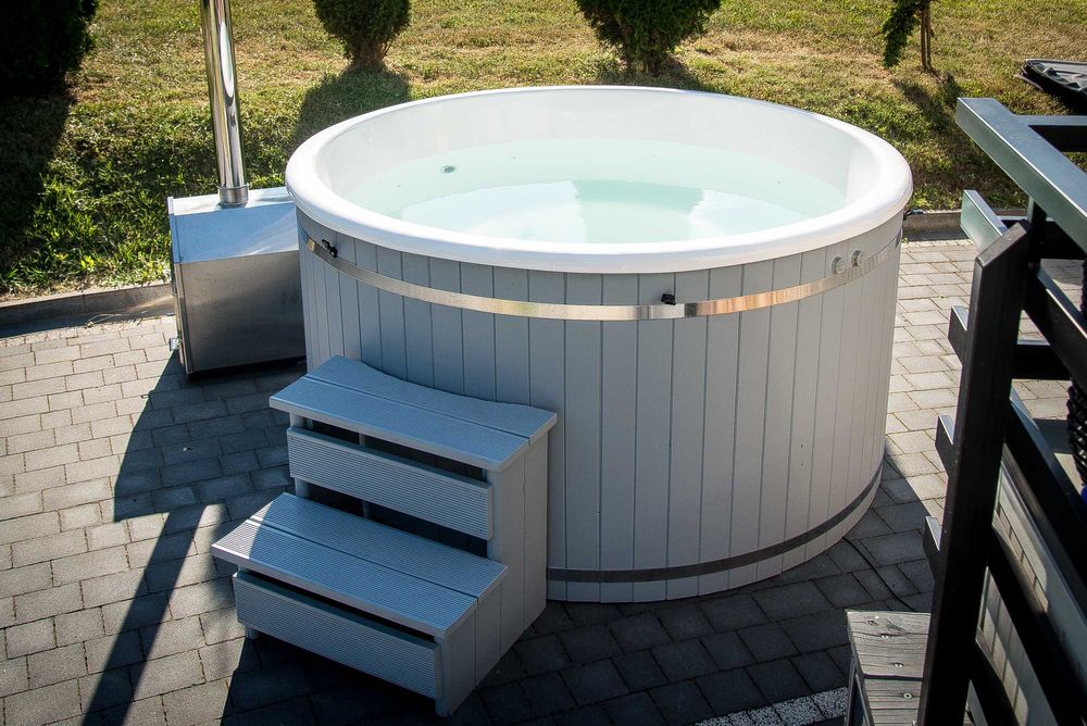 Balia ogrodowa Jacuzzi Hot Tuba Bania Gorąca Beczka dysze hydromasaż