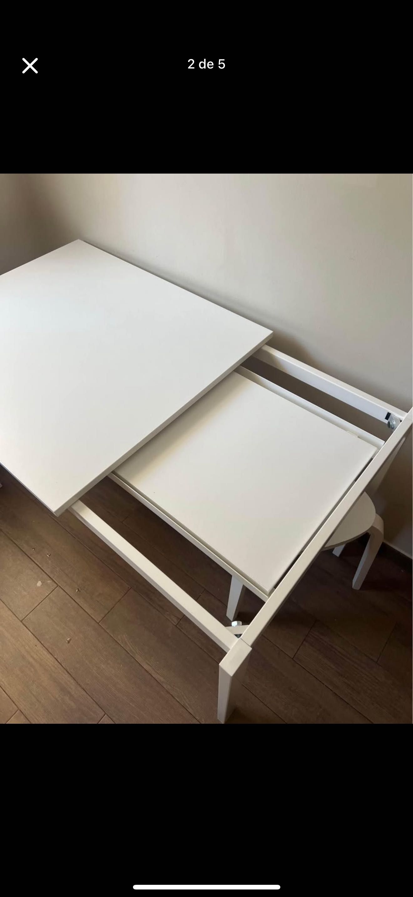 Mesa extensível c/4 bancos