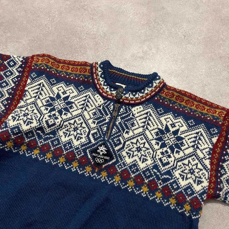 Vintage Wełniany Sweter Norweski Dale Of Norway Knit Sweater Damski