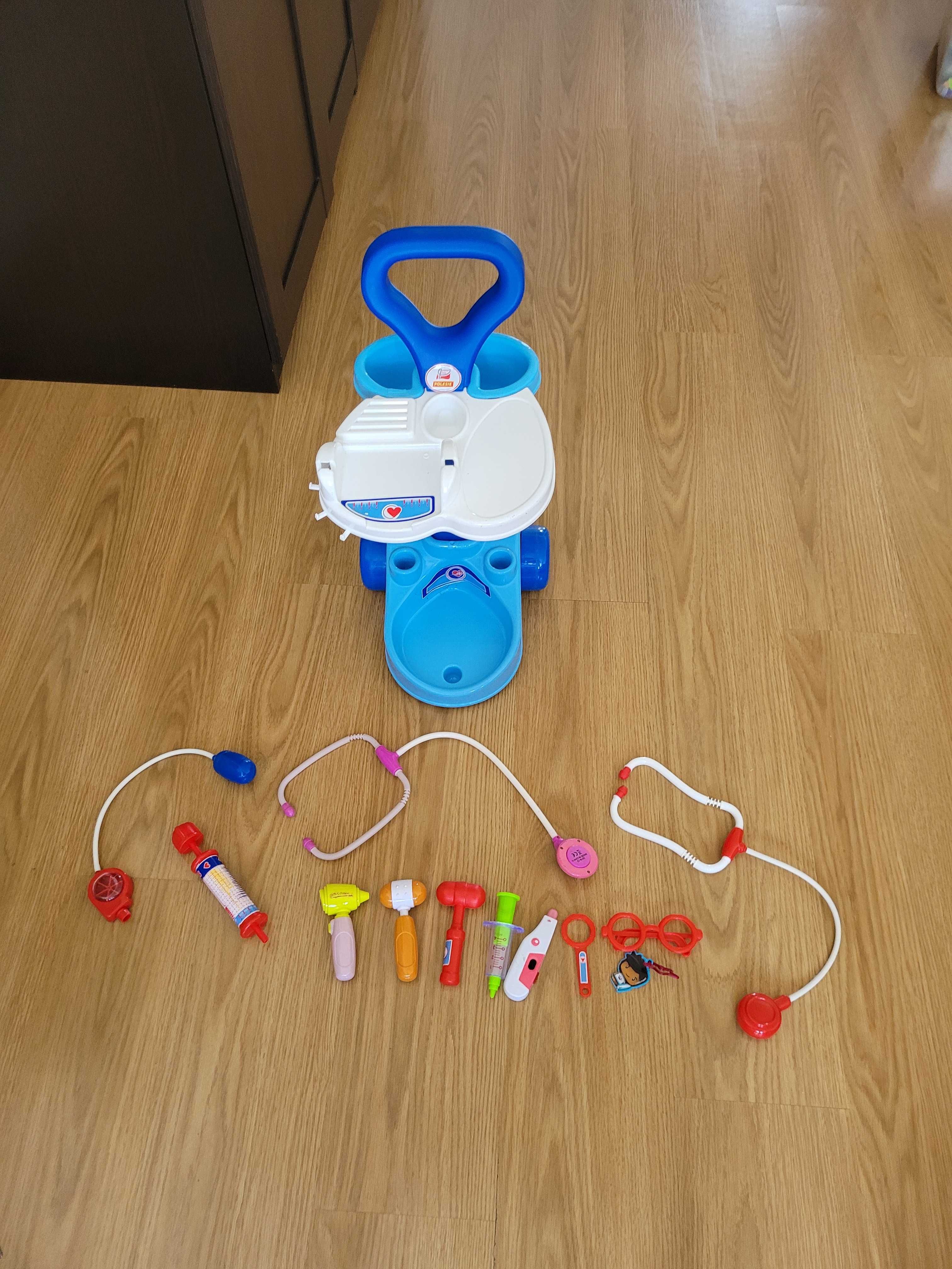 Dziecięca zabawka - stoliczek doktora 12 elementów