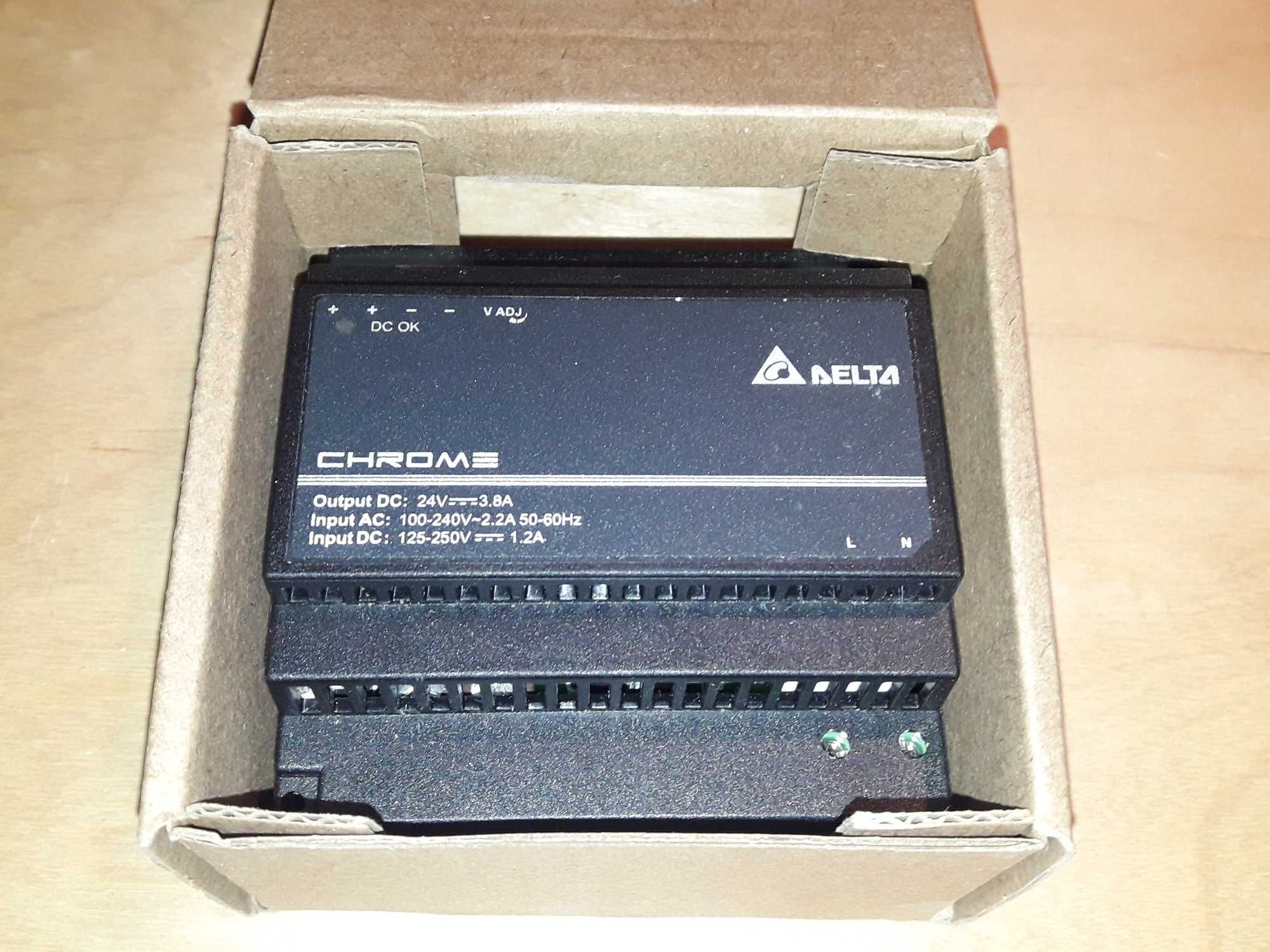 Zasilacz na szynę DIN Delta Electronics DRC-24V100W1A czarny