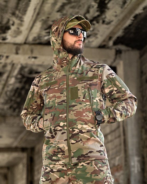 Тактичний костюм Soft-shell куртка + штани мультикам, форма ЗСУ осень