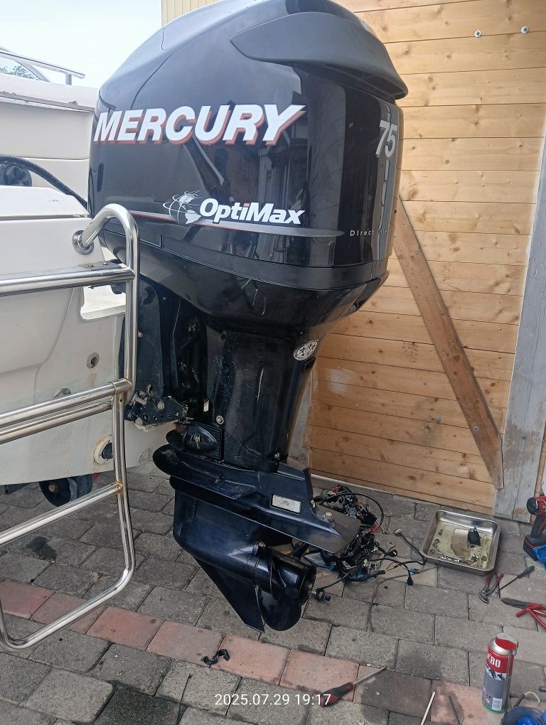 Silnik zaburtowy Mercury Optimax 75, cały na części