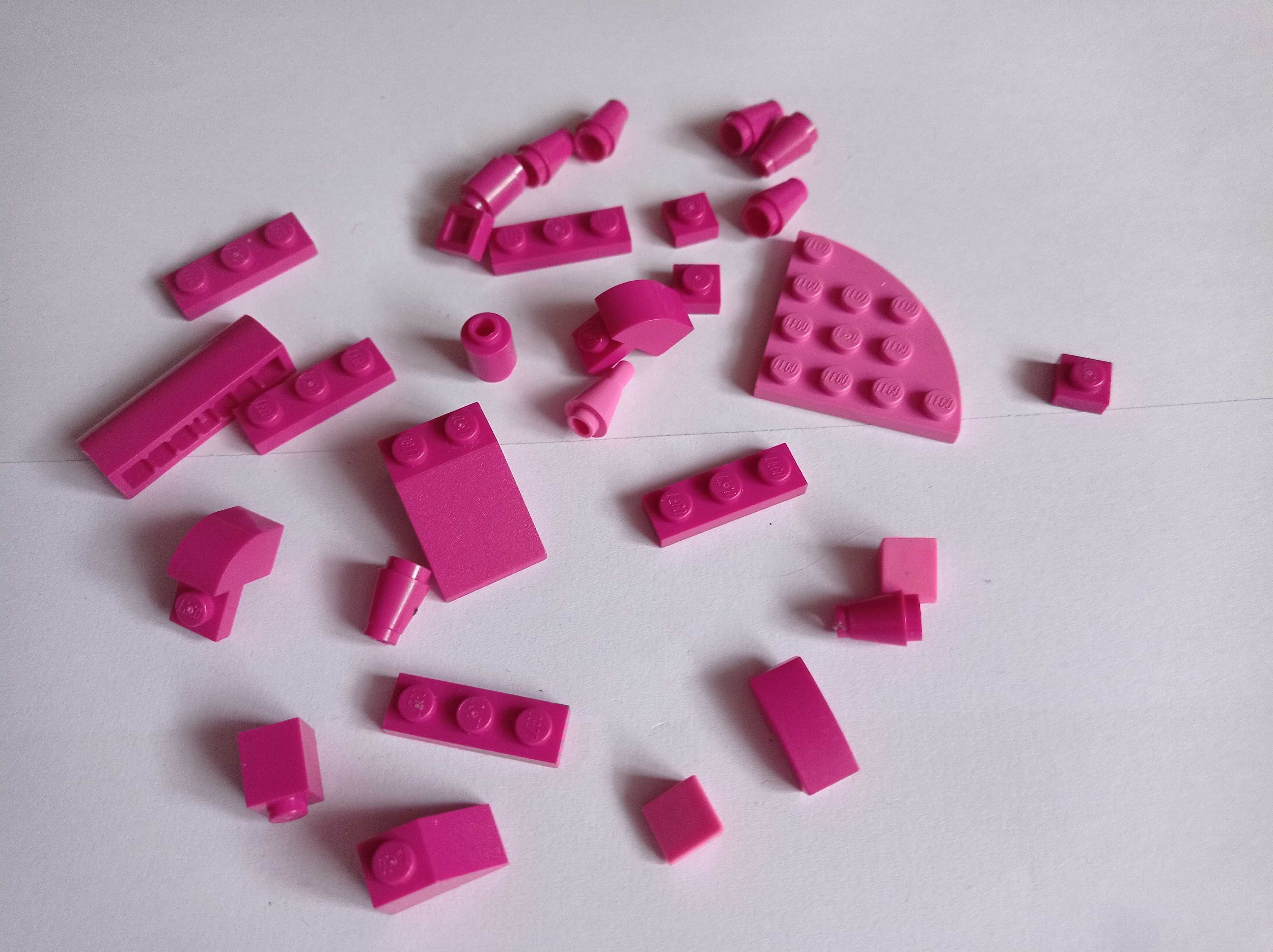 Klocki Lego, kolor różowy, mix