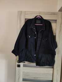 Czarno szara kurtka jeansowa HM 60/62