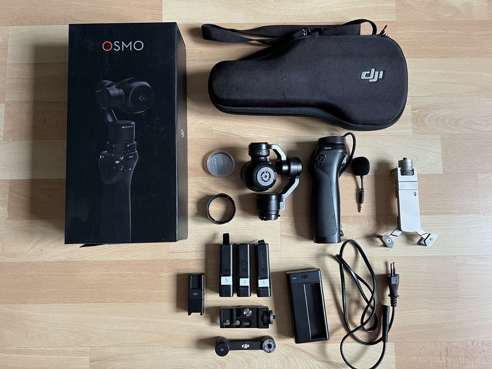 DJI Osmo 4k z kamera X3, gimbal ręczny, bogaty zestaw