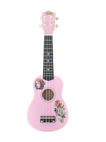 Рожеве Укулеле (гітара,музичний інструмент,міні гітара)