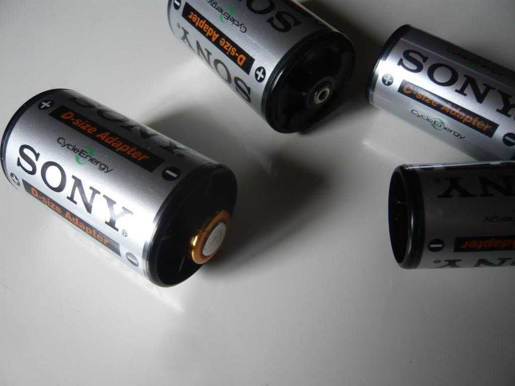 Adaptadores Sony para pilhas AA
