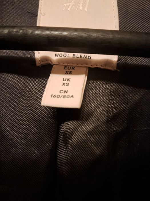 Жіноче пальто H&M чорне оверсайз