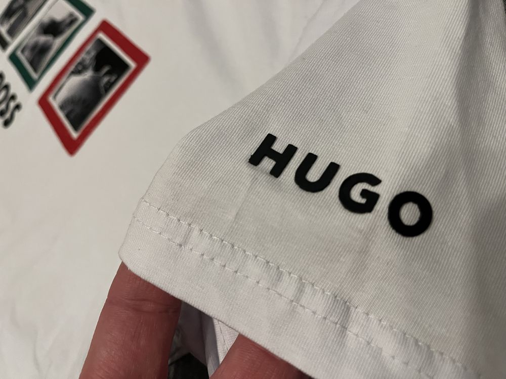 Koszulka Hugo Boss biała Myhammad Ali