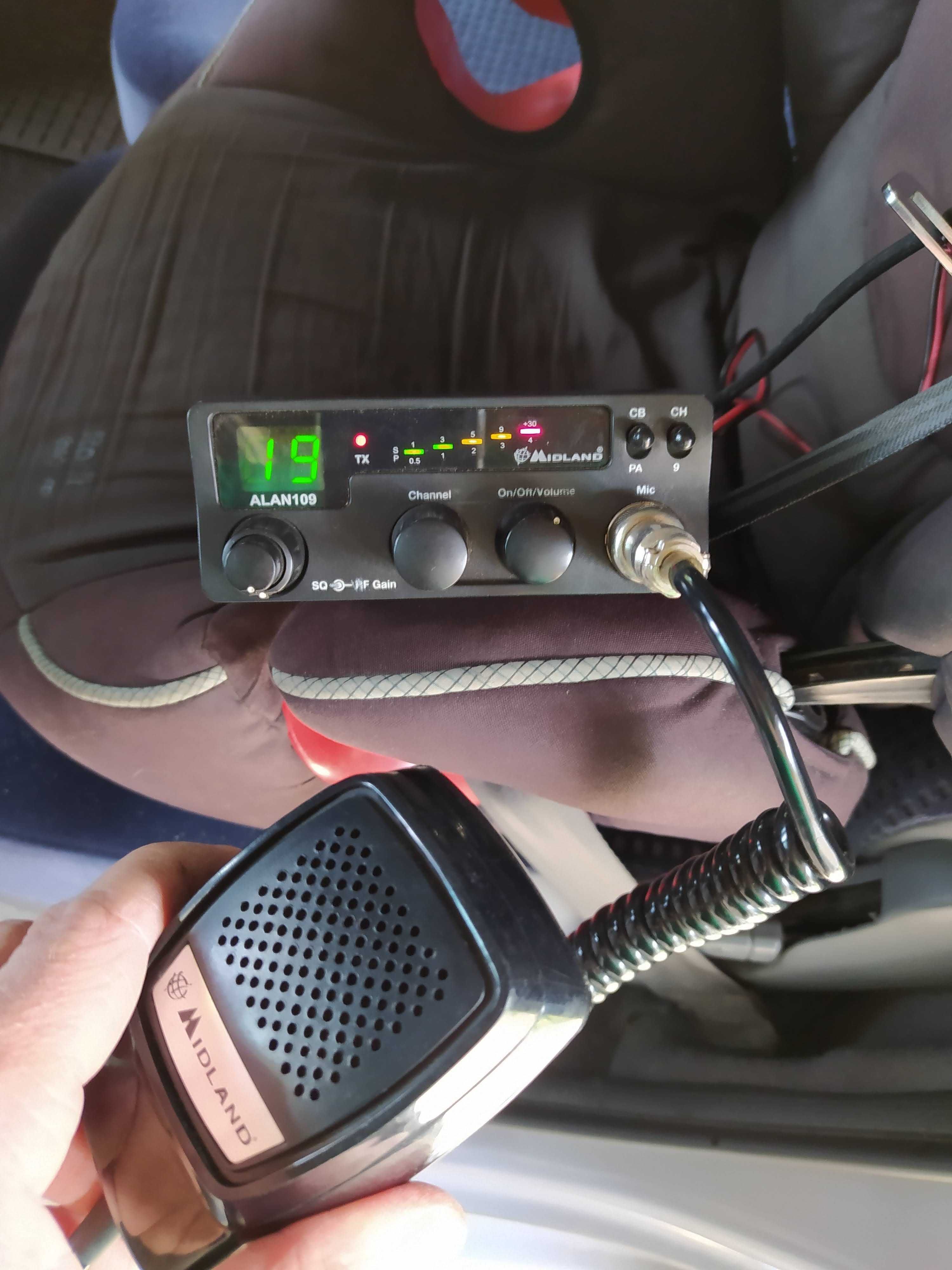 Cb Radio Alan 109 + antena Lemm AT-1700 + megafon