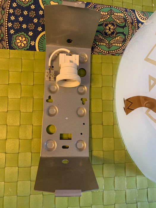 Kinkiet z motywem afrykańskim 26x32 cm szkło