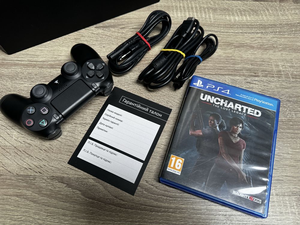 Sony Playstation 4 PRO на 1TB CUH-7216B + ГАРАНТІЯ та Uncharted PS4