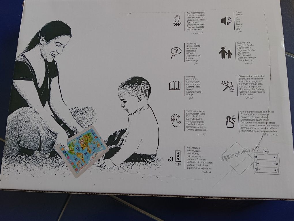Mapa interativo para aprender Inglês