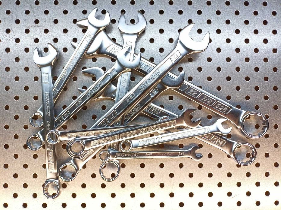 Klucze płasko-oczkowe 8-22mm 12el CrV Klucze torx klucze calowe klucze