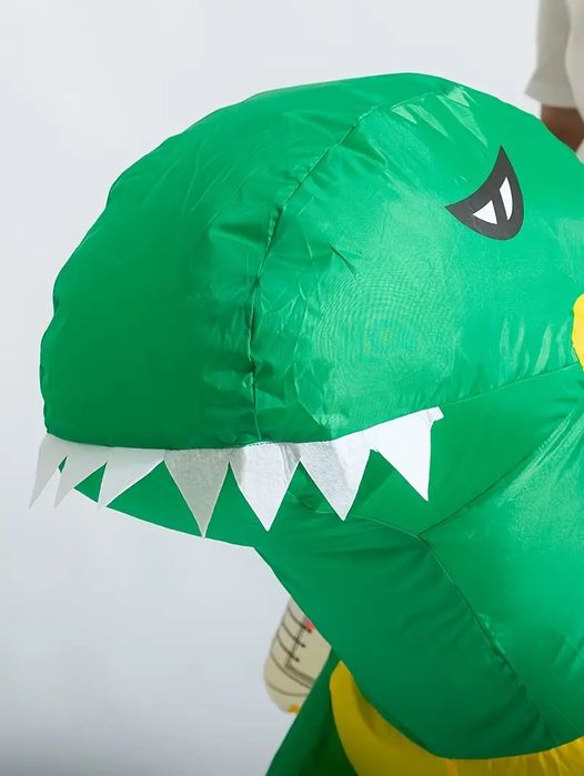 Надувний костюм динозавра дорослий. Реквізит. Косплей. Хелловін. Пранк