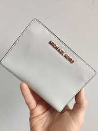 Кошелек портмоне кошелек Michael Kors оригинал белый кожаный кошелек
