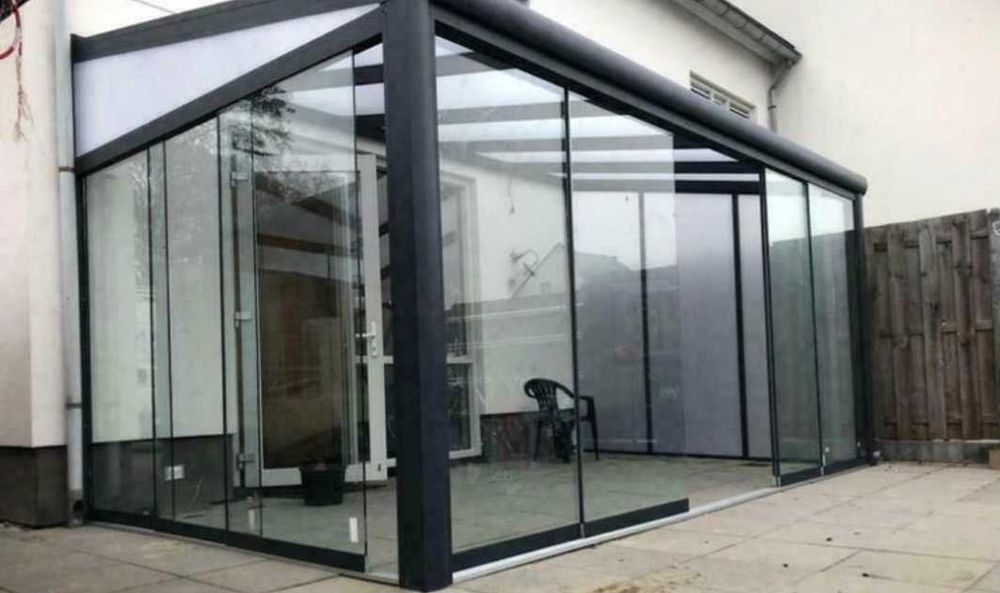 szyby przesuwne do pergol 4m x 2.3m \2.5m wysokość