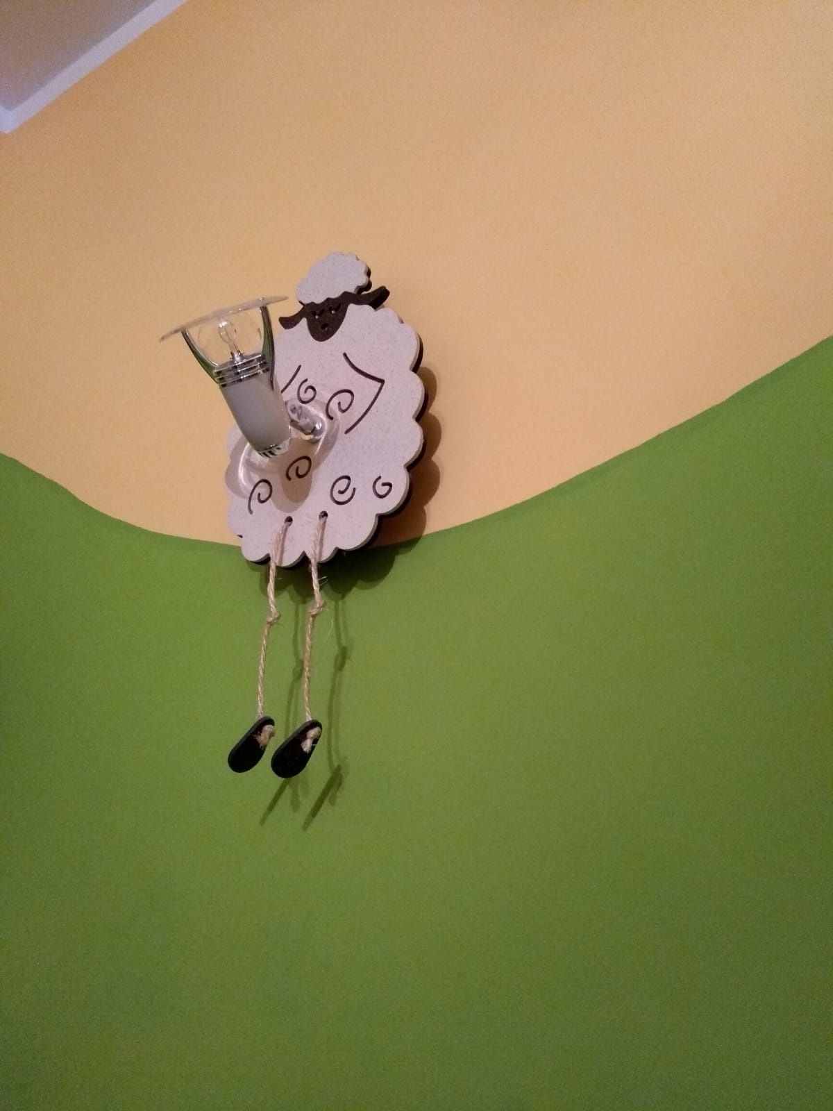 Lampa sufitowa i kinkiet do pokoju dziecięcego (nowodvorski sheep)