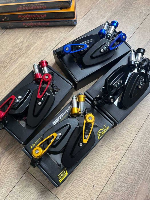 Мото дзеркала в торець руля. Дзеркала на мотоцикл. зеркала мото