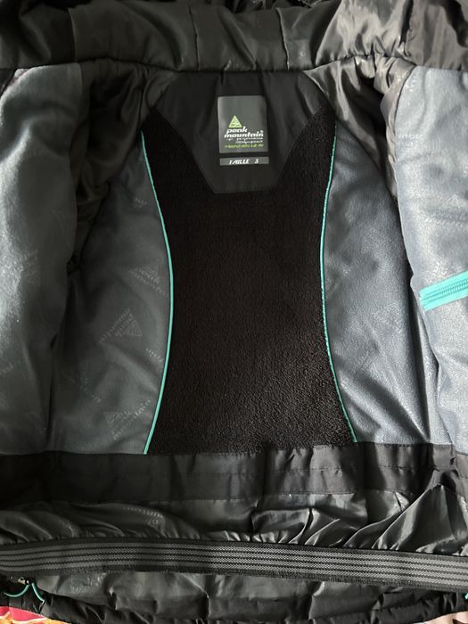 Kurtka narciarska dla chłopca zimowa Peak Mountain 110 czapka 4f 44 cm