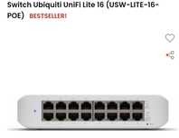Switch ubiquiti usw lite 16 poe, box gwarancja do listopada 2026