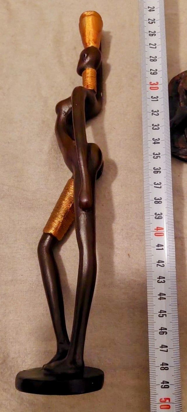 Zestaw 3 figurki w stylu afrykańskim