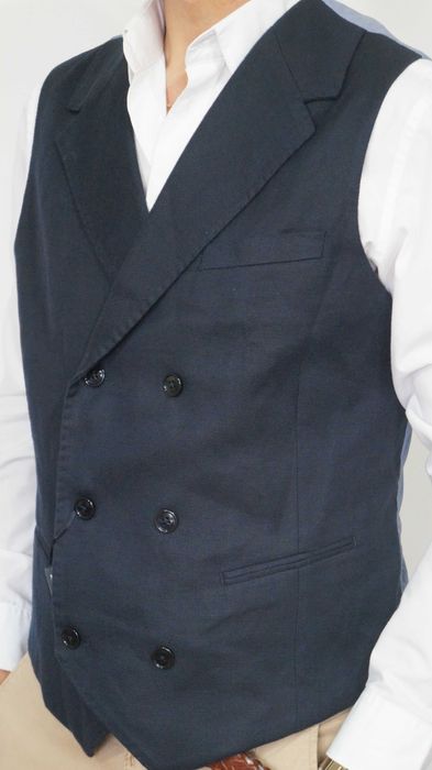 Kamizelka Nowa Dwurzędowa Gutteridge Rozmiar 50 Kolor Granatowy