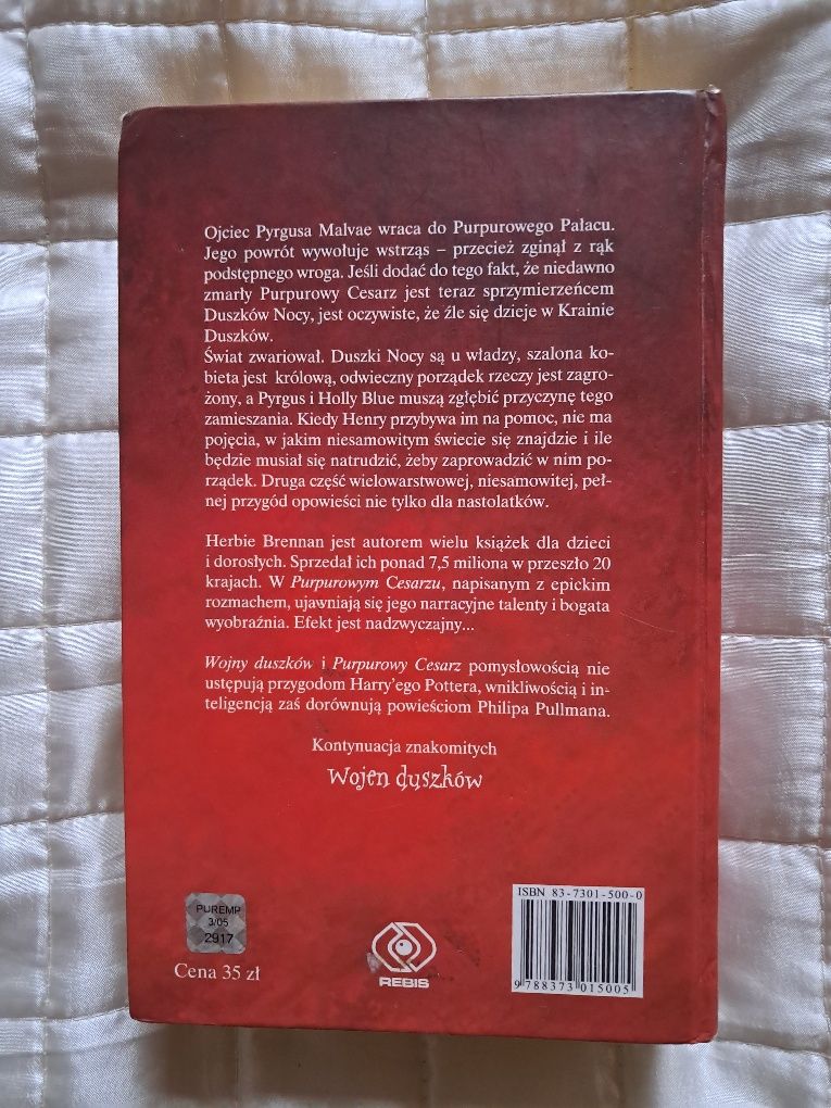 Książka "Purpurowy cesarz" Herbie Brennan
