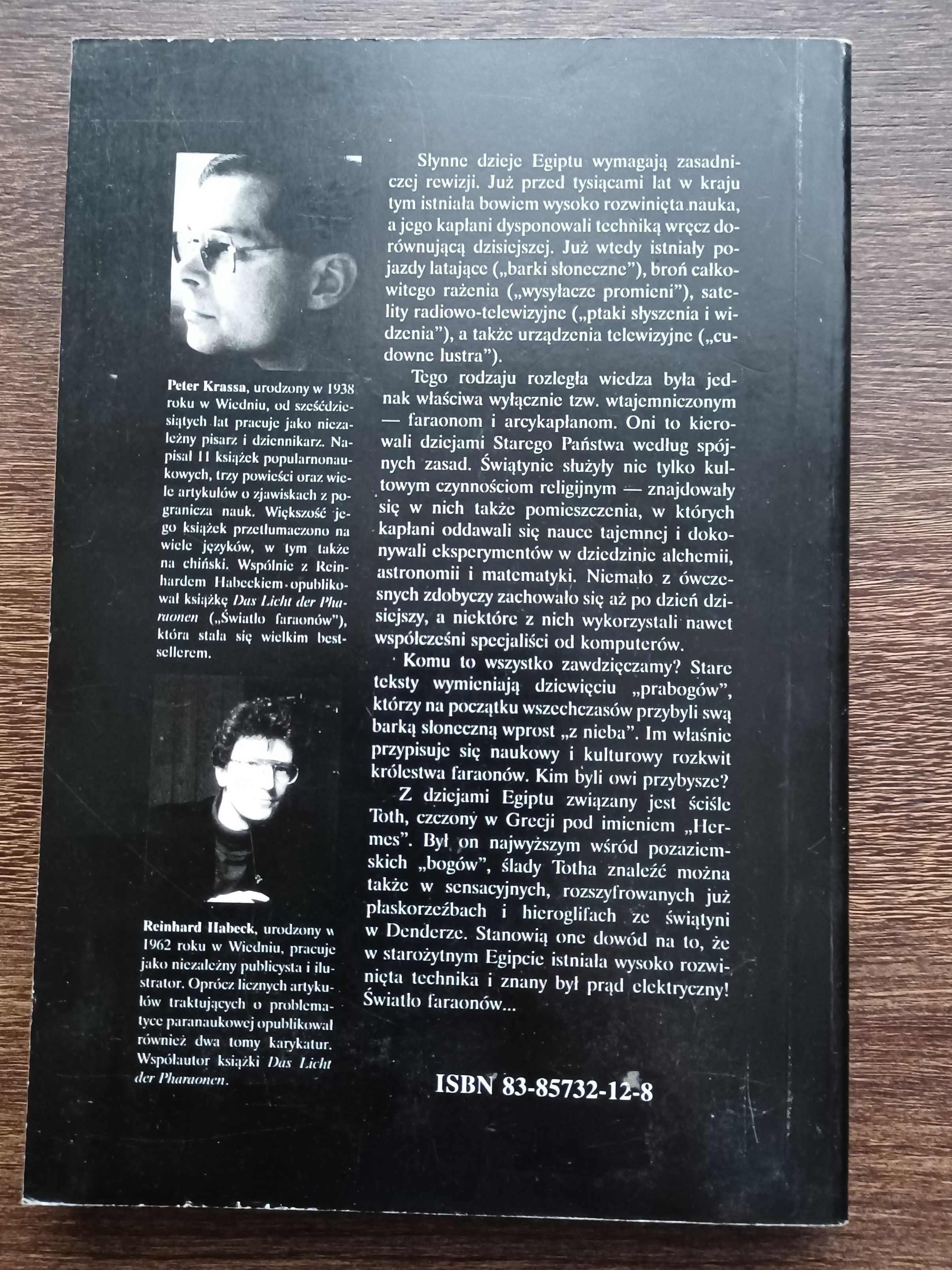 "Światło faraonów". Reinhard Habeck , Peter Krassa. NOWA
