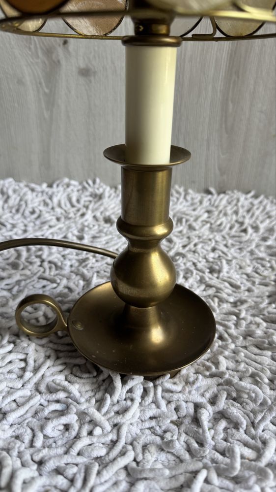 Lampa Vintage z metalowym kloszem