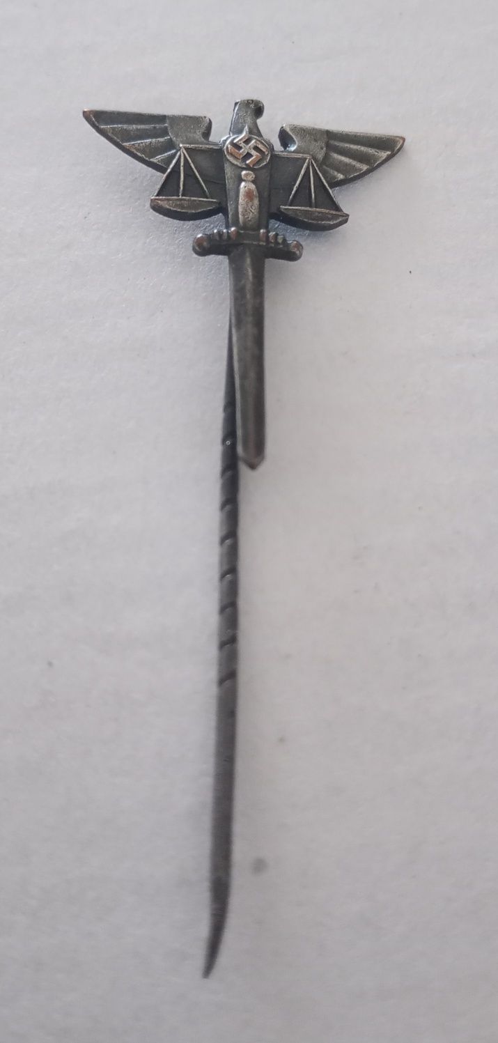 Militaria de Trincheira III Reich Pin judicial