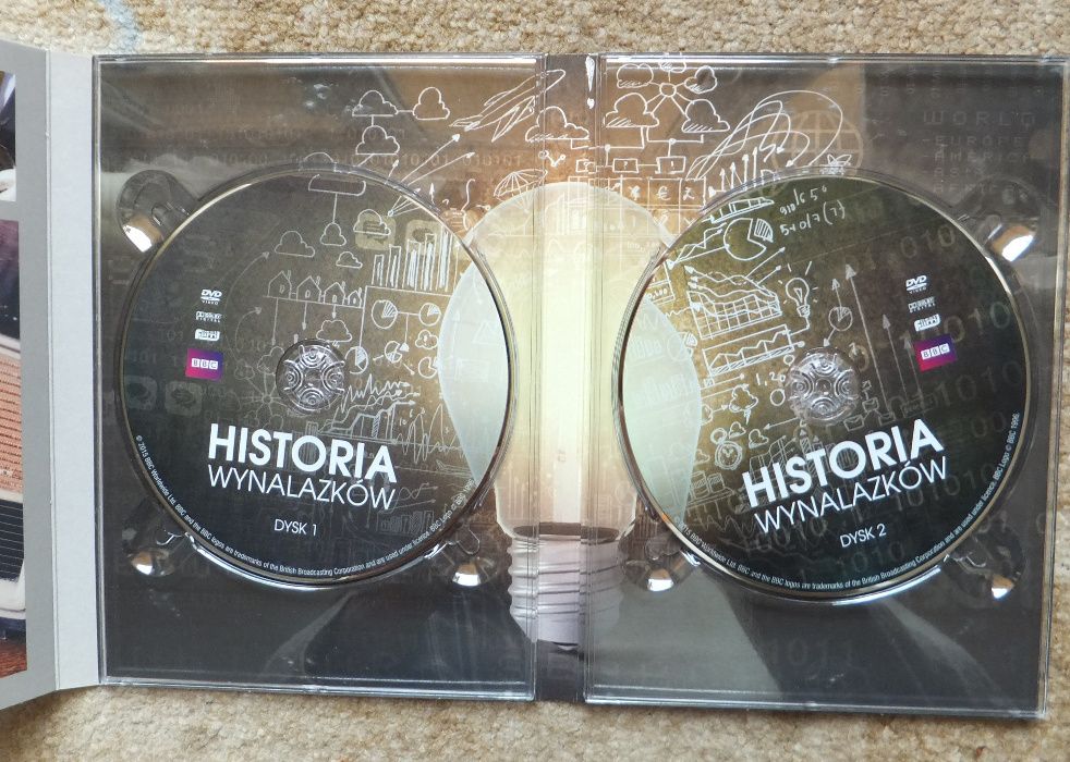 2x płyty DVD Historia wynalazków lektor