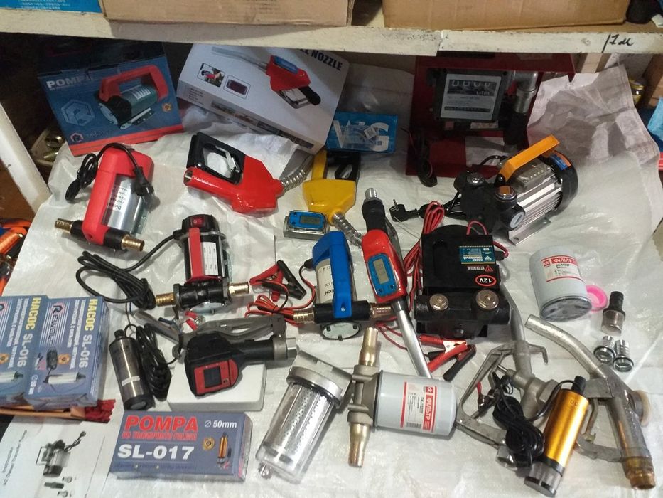 Насос  для перекачки топлива, міні АЗС фільтр, пістолет, шланг, рукав