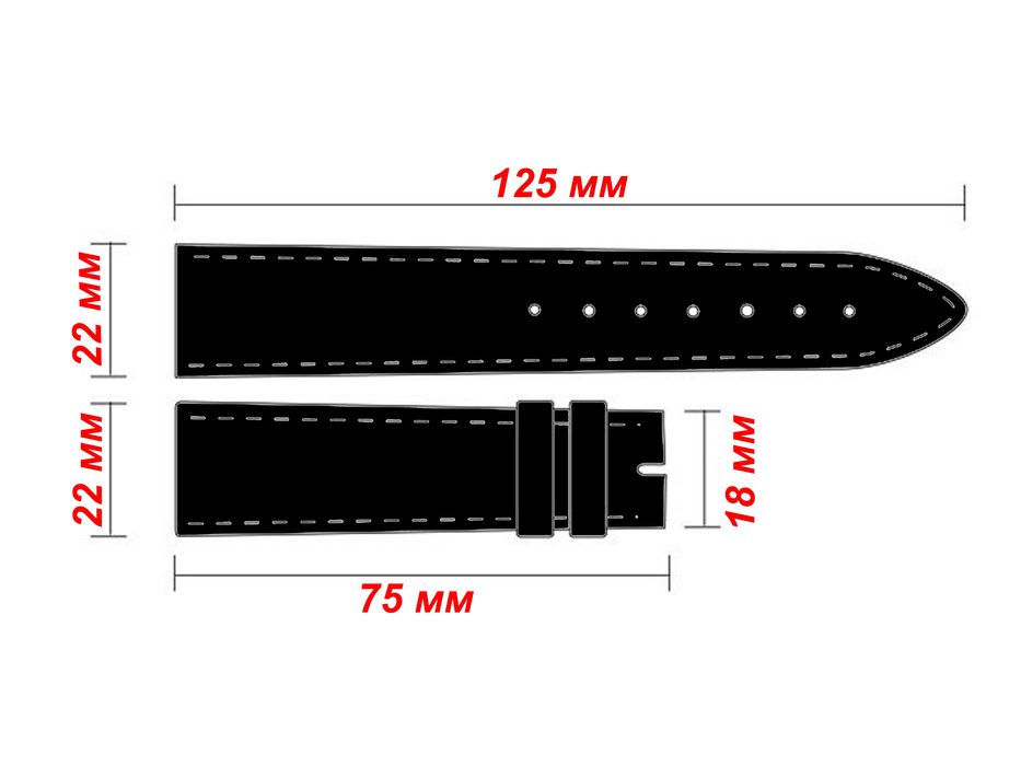 Ремешок из АЛЛИГАТОРА для BREGUET, IWC, Zenith, Tissot + ЗАСТЕЖКА