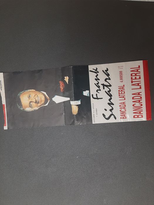 Bilhete Frank Sinatra, concerto no Estádio das Antas, 1992