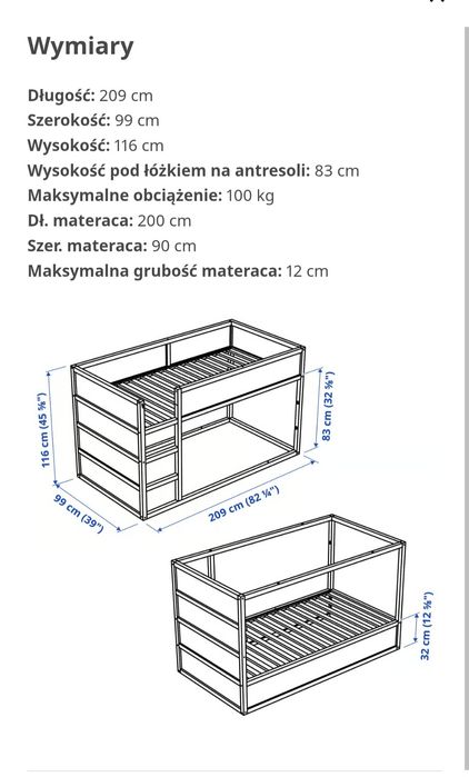 Sprzedam łóżko kura + materac