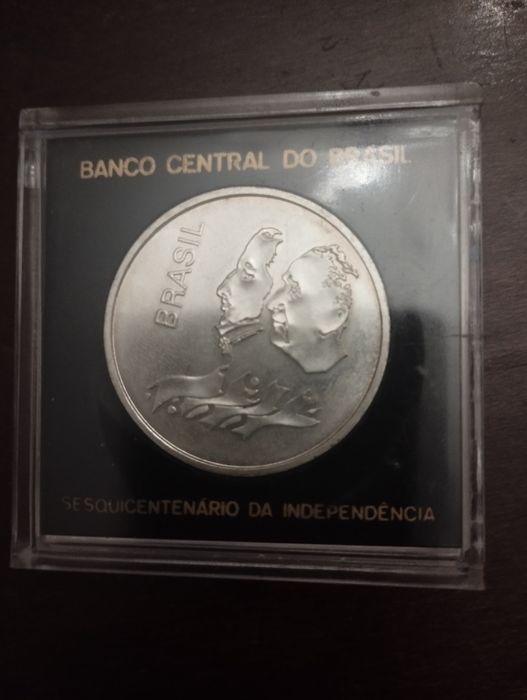 Moeda antiga de 20 cruzeiros de prata