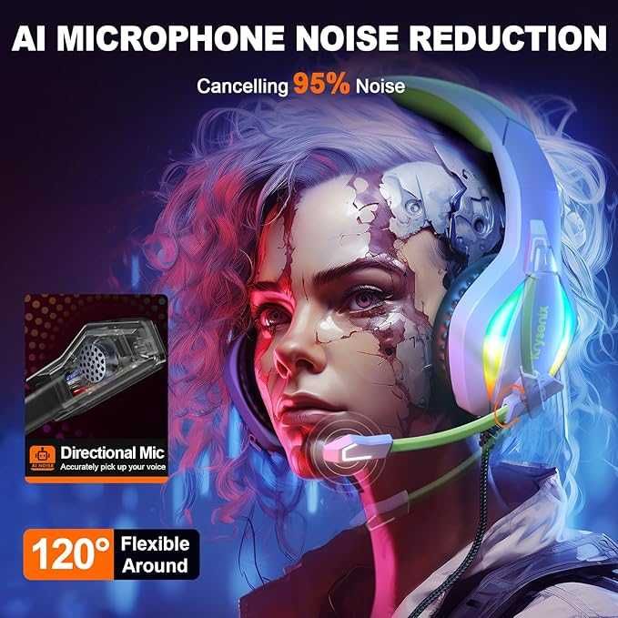 Zestaw słuchawkowy do gier PG1 do PS4/PS5/PC/Xbox One Krysenix