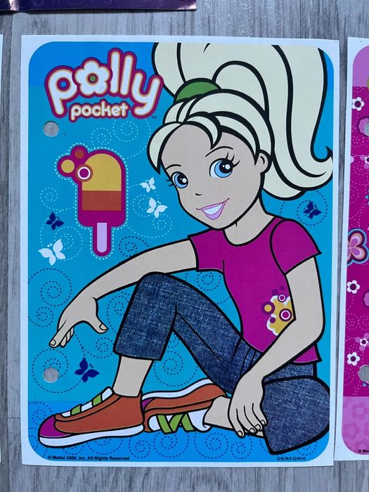 Karteczki kolekcjonerskie Polly Pocket 4 sztukj