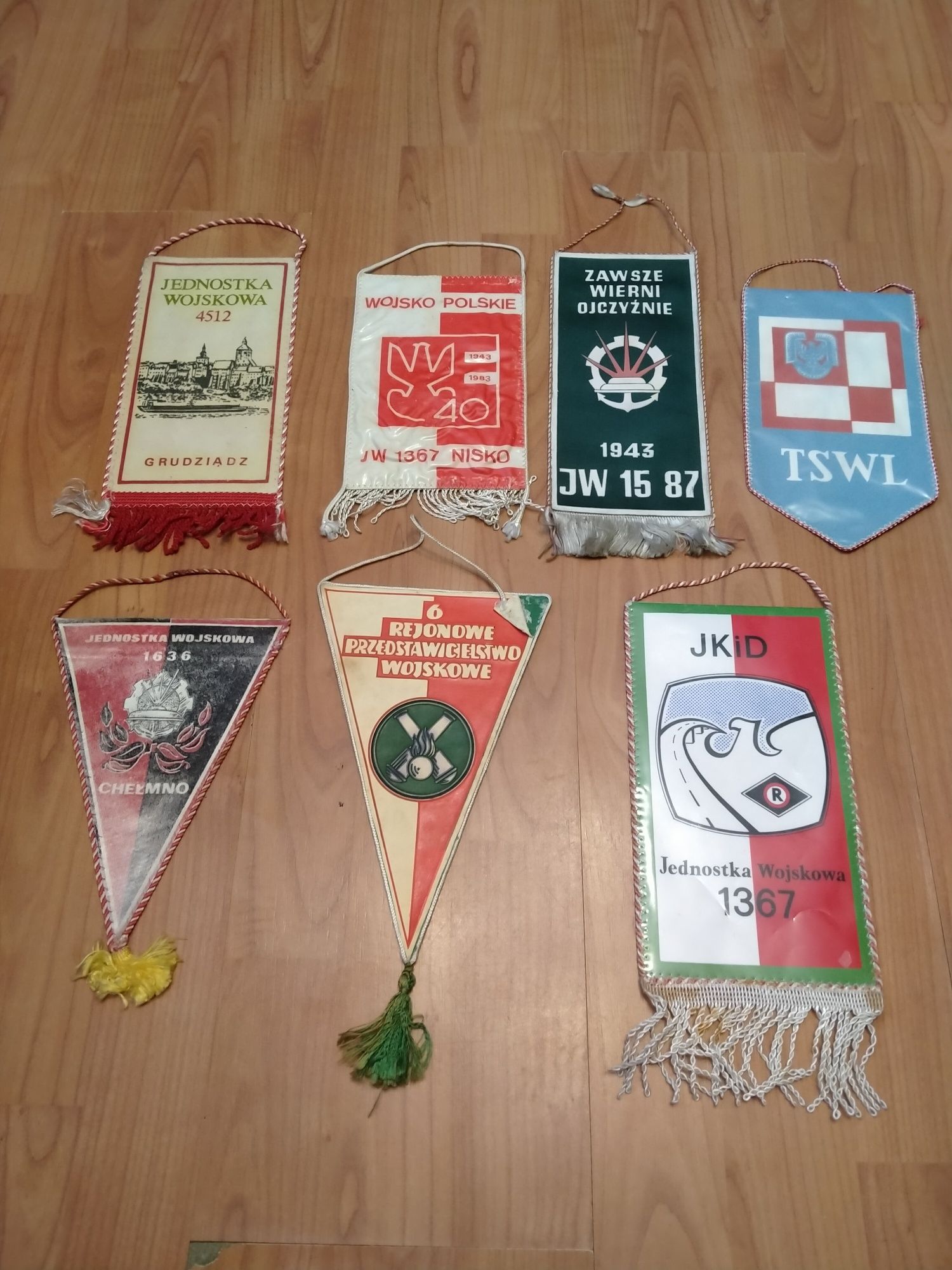 Proporczyk Jednostka wojskowa 1636 Chełmno pamiątki PRL
